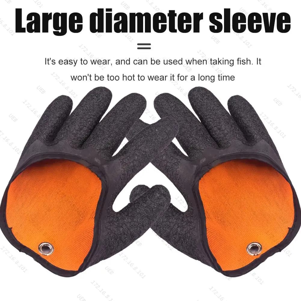 Gants de pêche magnétiques anti-dérapants pour lancer précis - Gants doigts pour pêcheur droitier gaucher