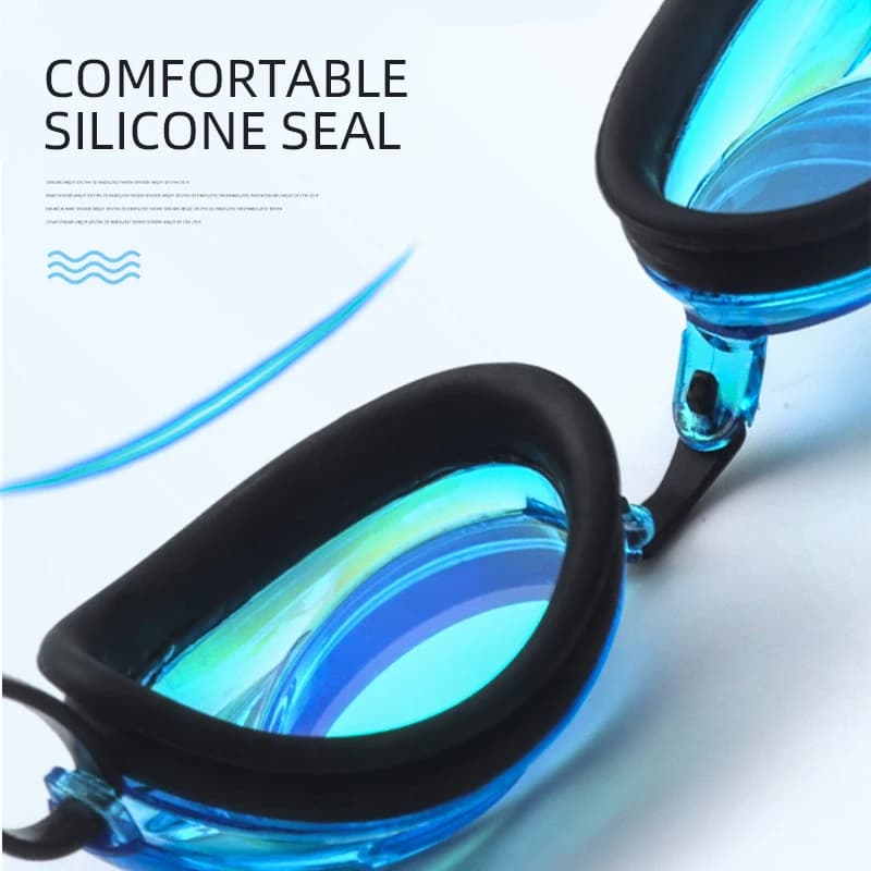 Masque de natation professionnel unisexe anti-buée et protection UV pour adultes - étanche