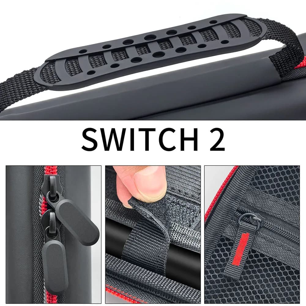 Housse de transport Switch 2 2025 - Étui rigide rangement accessoires protection grip manettes