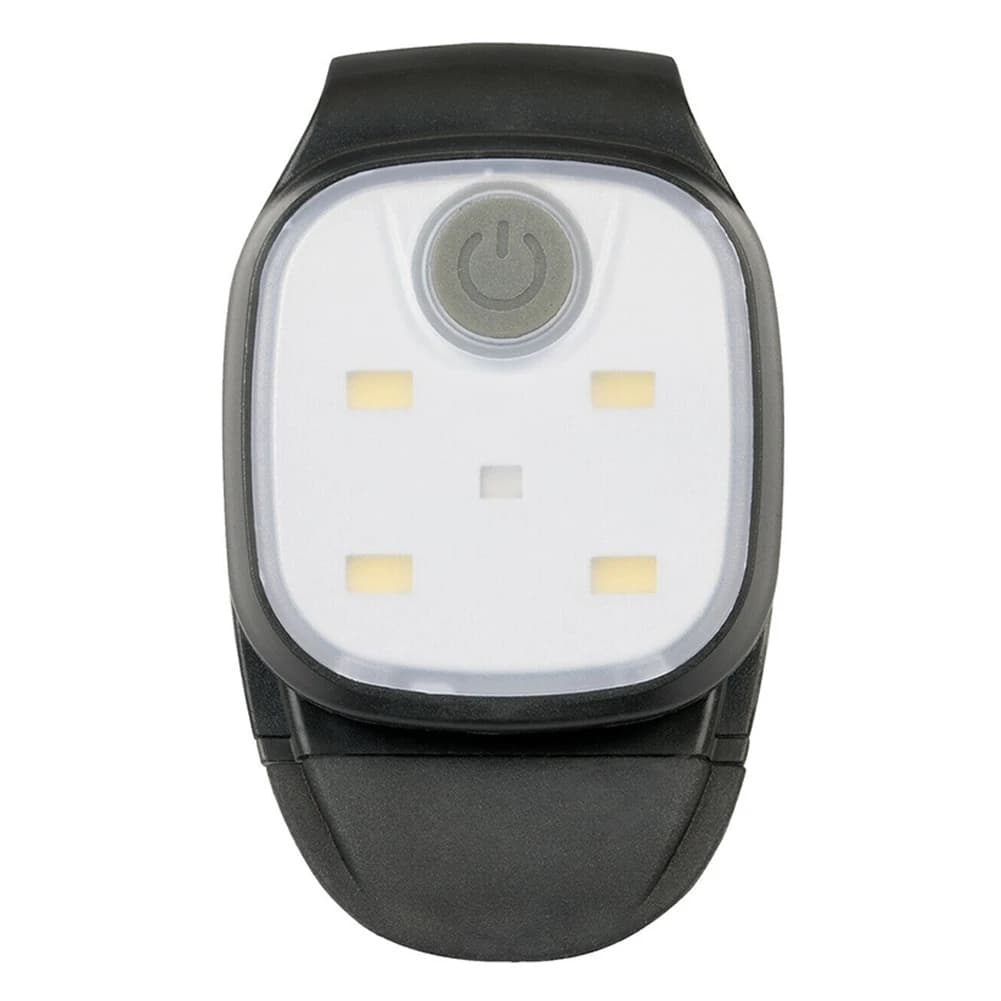 Lampe clip LED rechargeable 4 modes pour sécurité lors de la pêche nocturne et randonnée