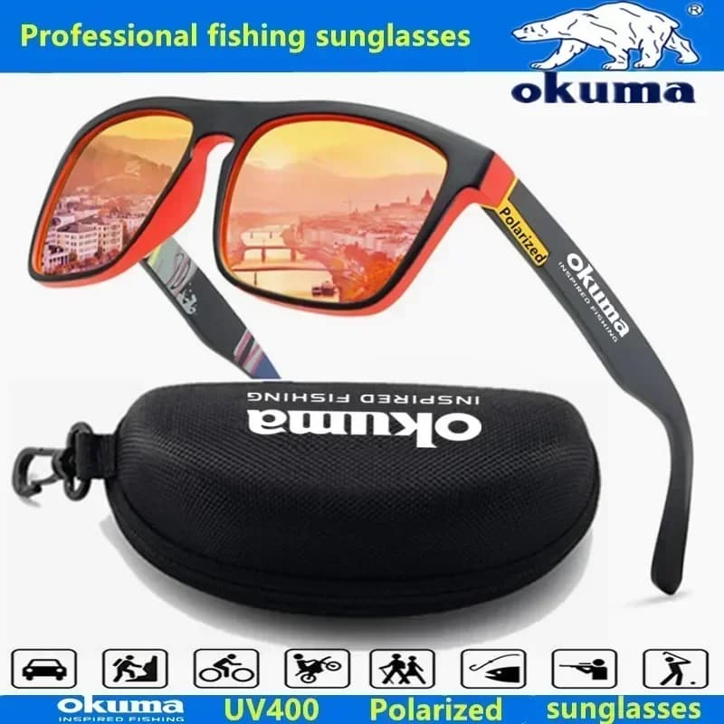 Lunettes de soleil polarisées Okuma UV400 pour pêche, chasse, vélo - Hommes et femmes