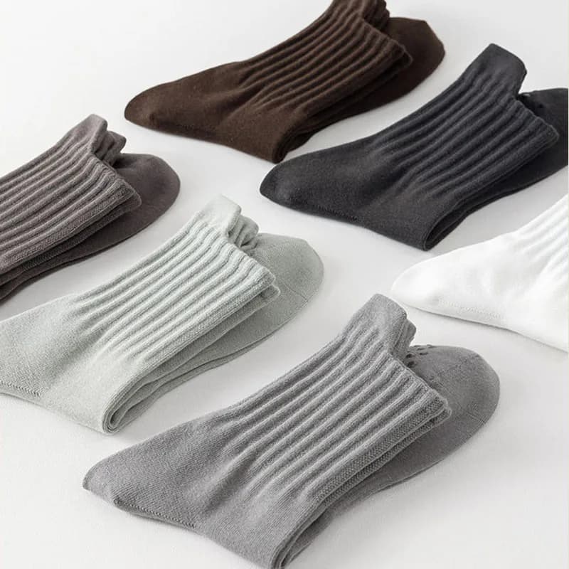 Chaussettes de yoga homme coton avec grip silicone - Anti-dérapantes pilates