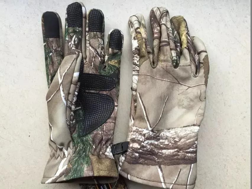 Gants camouflage bionique pêche chasse automne hiver mitaines complètes imperméables anti-dérapantes