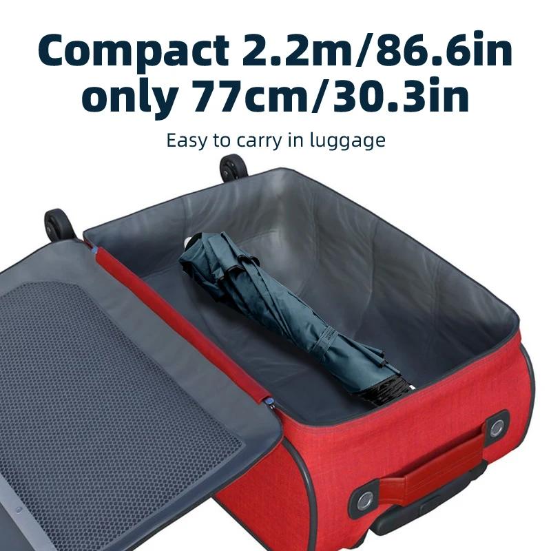 Parapluie de pêche télescopique YUZHIYUAN protection UV 50+ pliable avec ancre sable voyage