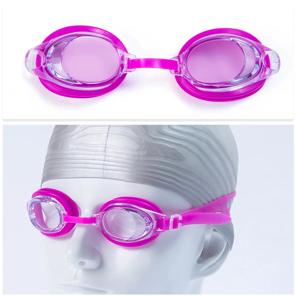 Lunettes de natation enfants anti-buée avec bouchons d'oreilles pour pêche en famille