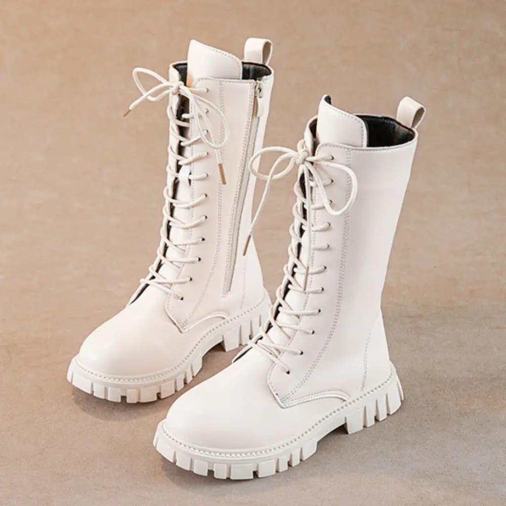 Bottes cosplay pêche thématique fille - Bottes longues blanc pêche fantasy et événements pêche costumés