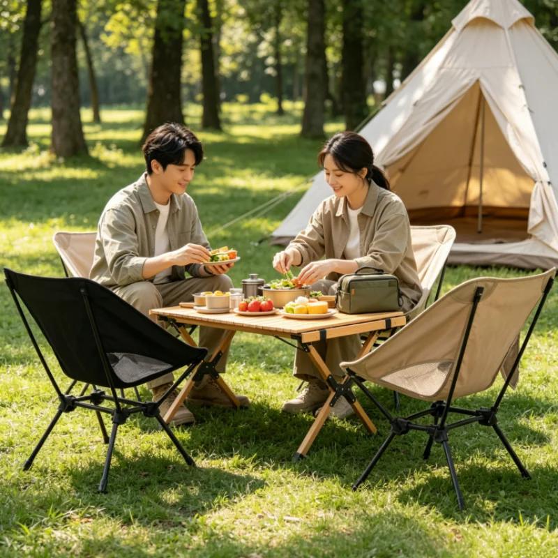 Chaise pliante double usage hauteur réglable - Siège portable léger pêche plage camping randonnée