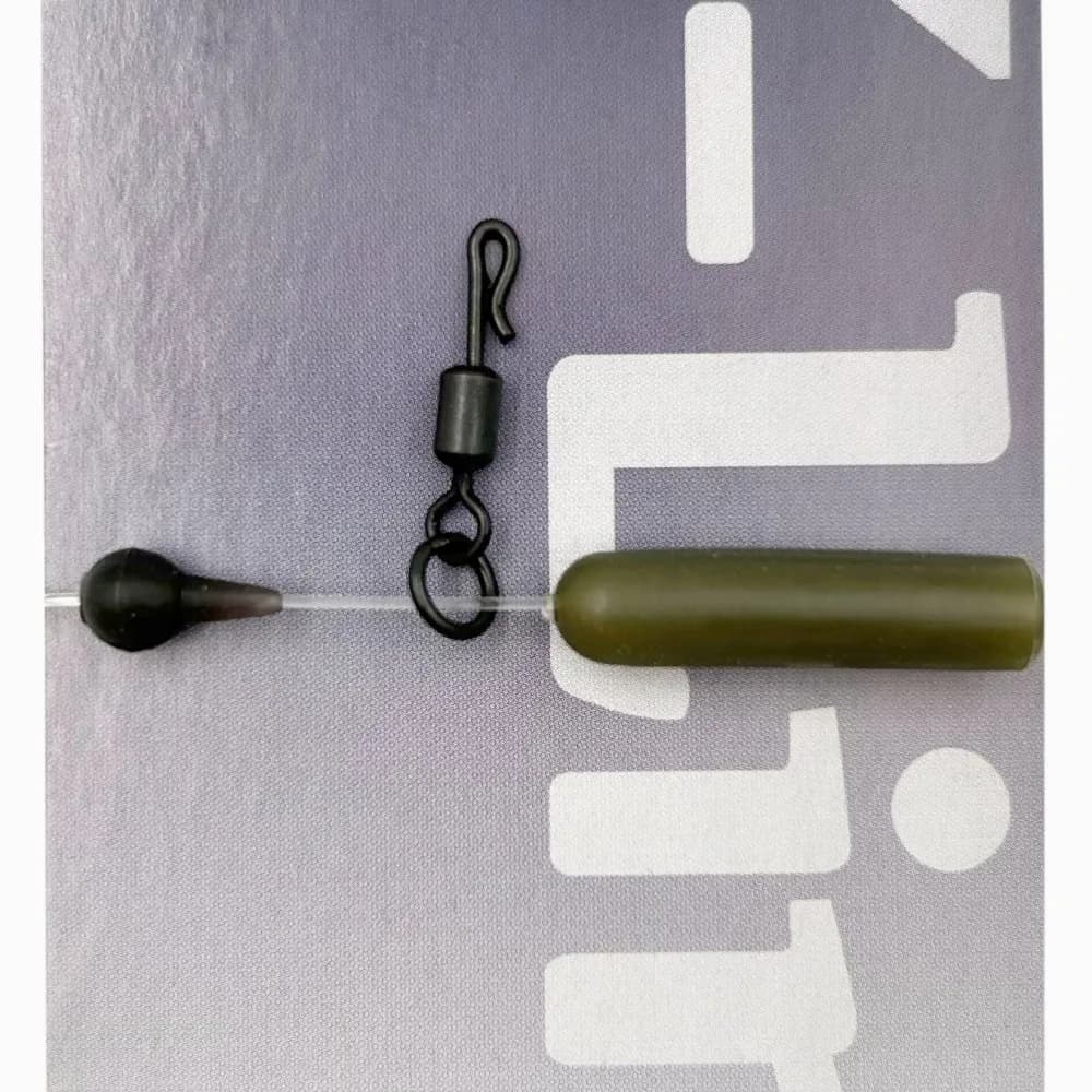 Bas de ligne fluorocarbone 100% fusionné pour pêche à la carpe en montage helicopter avec plombs