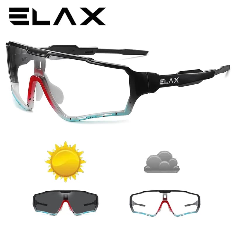 Lunettes photochromiques pêche sport extérieur - UV400 randonnée vélo homme femme
