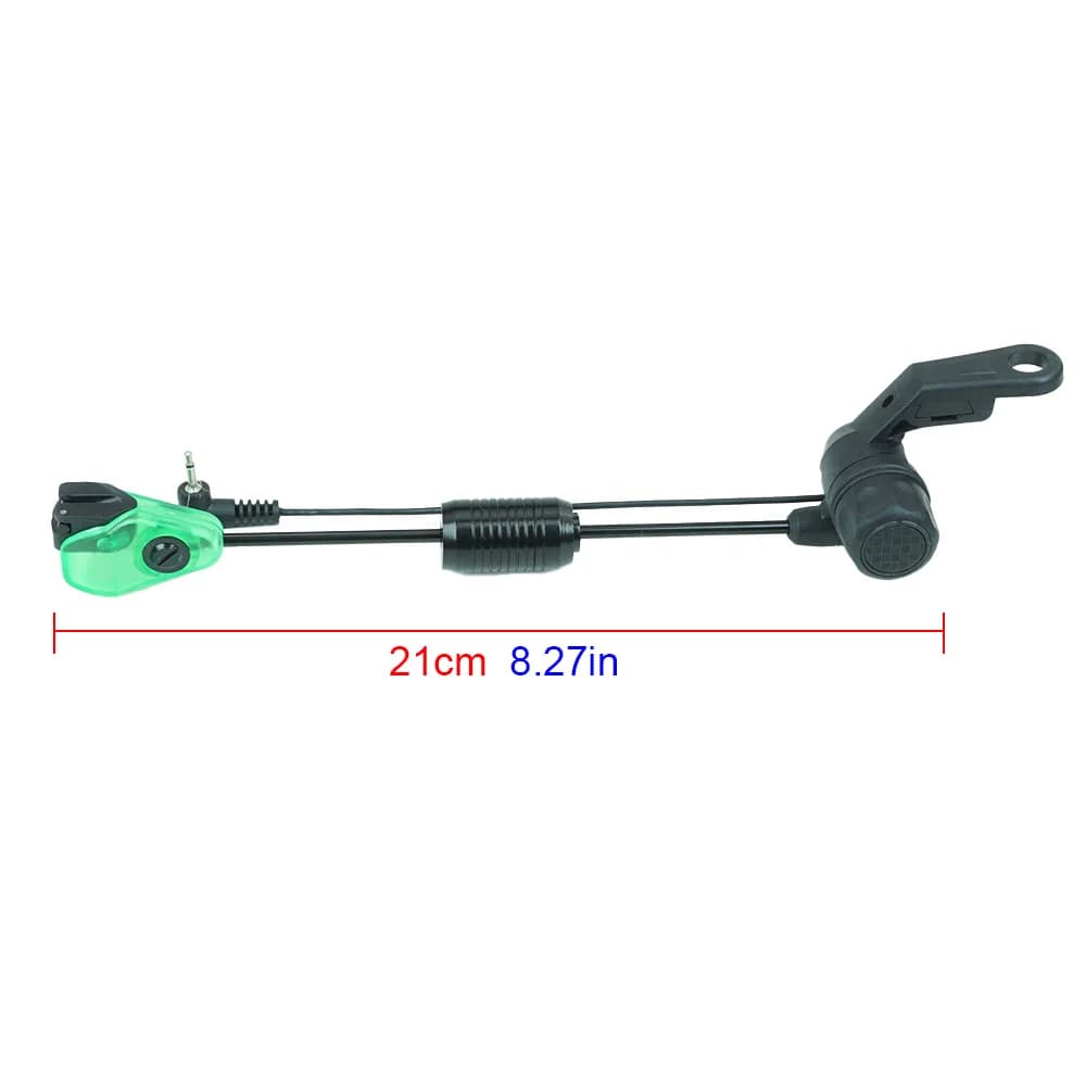 Kit d'alarmes de touche étanches Hirisi B2036 avec LED et swingers pour pêche nocturne - 4 pièces avec étui