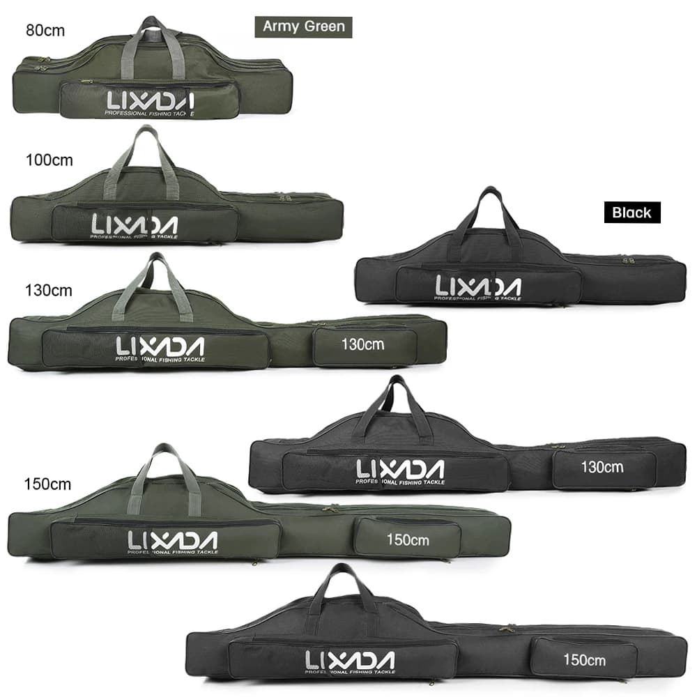 Sac pliable transport cannes moulinets pêche rangement organisateur équipement voyage compact