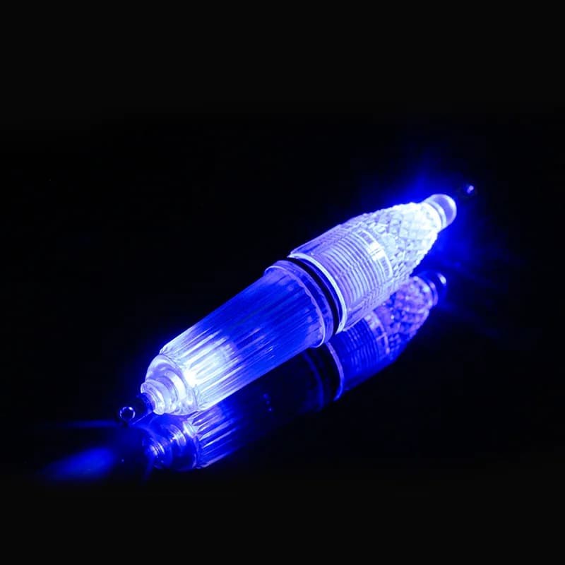 Lampe de pêche LED submersible pour attirer les poissons la nuit en mer avec double éclairage