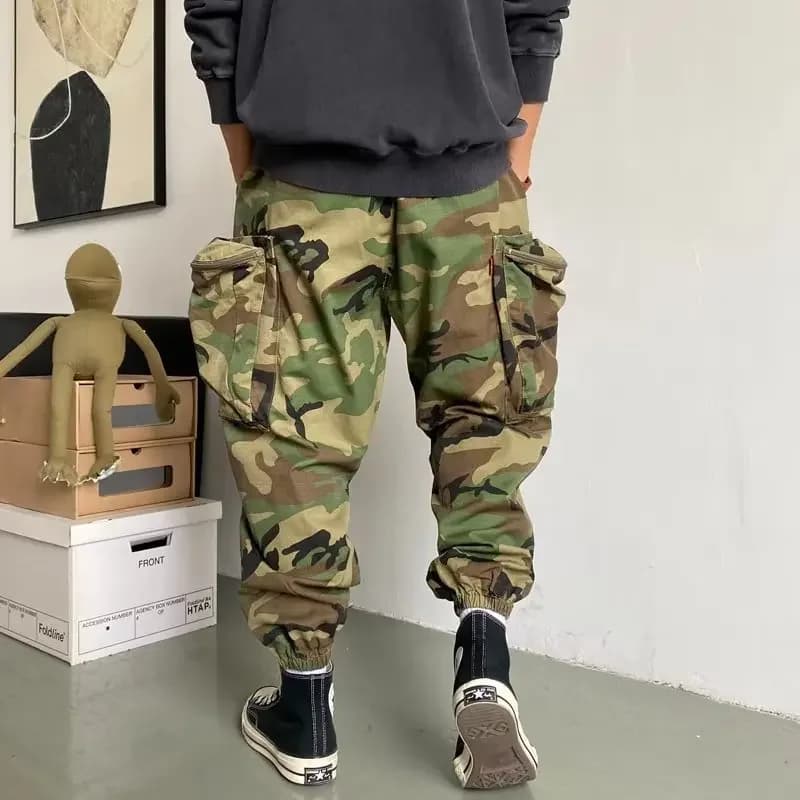 Pantalon harem tactique camouflage multi-poches - Vêtements pêche sport outdoor