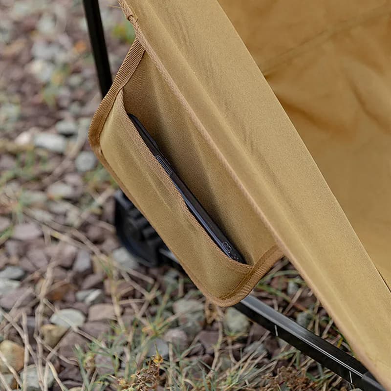 Chaise pliante aluminium ultralégère pêche camping plage dossier oxford Mountainhiker