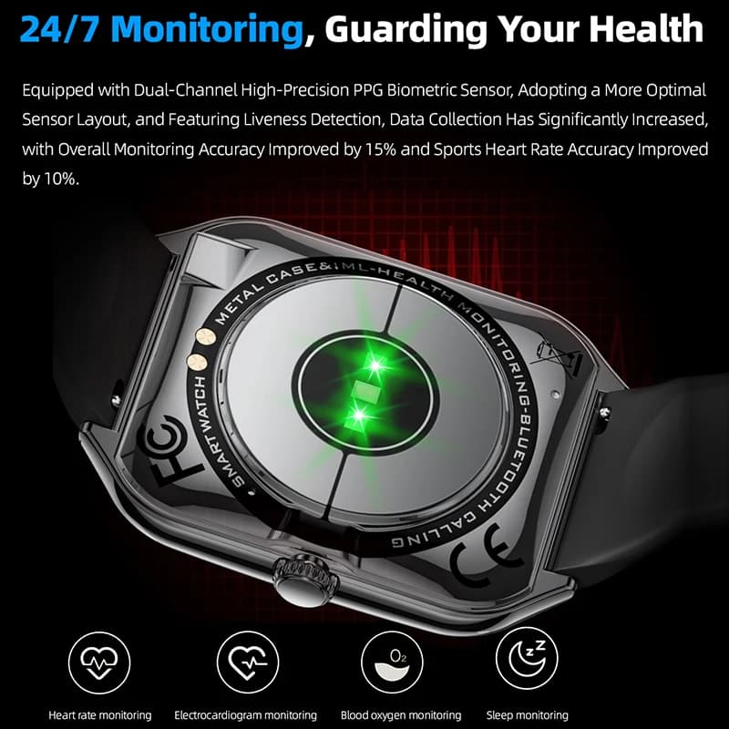 Montre connectée OPPO ultra fine 1.96" AMOLED 70+ modes sport monitoring santé appel Bluetooth étanche