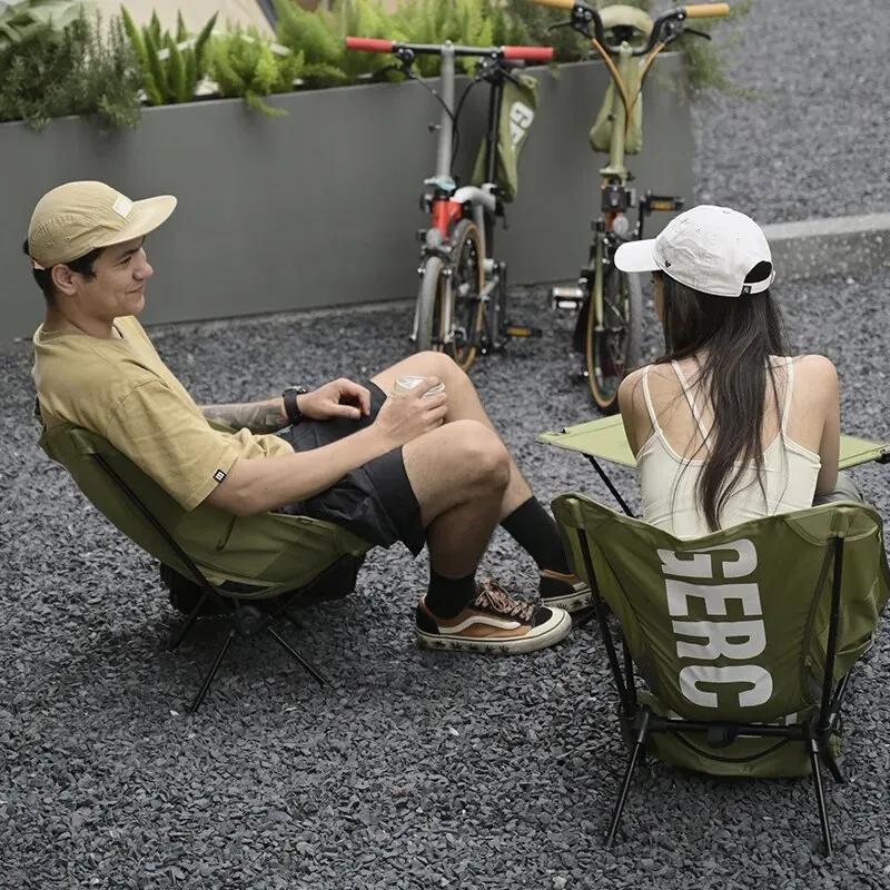 Chaise pliante tactique GERC ultra légère vélo - Siège pêche camping portable rangement compact