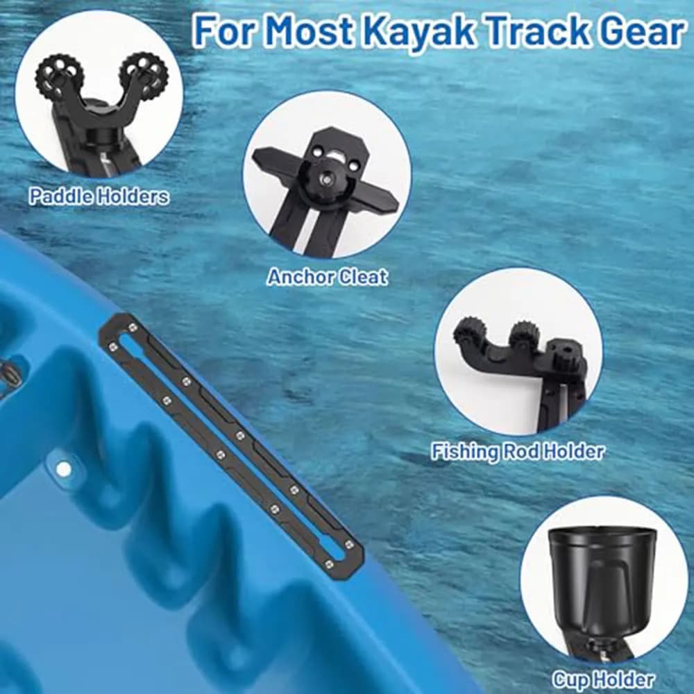 Rail de fixation profil bas kayak canoe track montage accessoires universel pour bateau pêche équipement