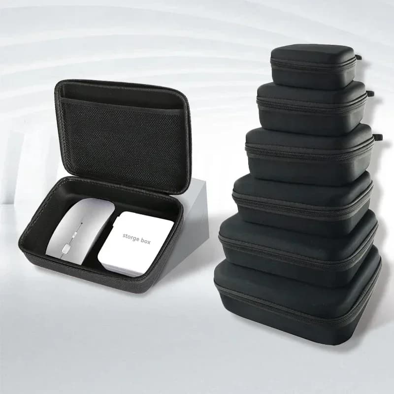 Boîte de rangement EVA étanche avec fermeture éclair pour outils outdoor voyage organisation