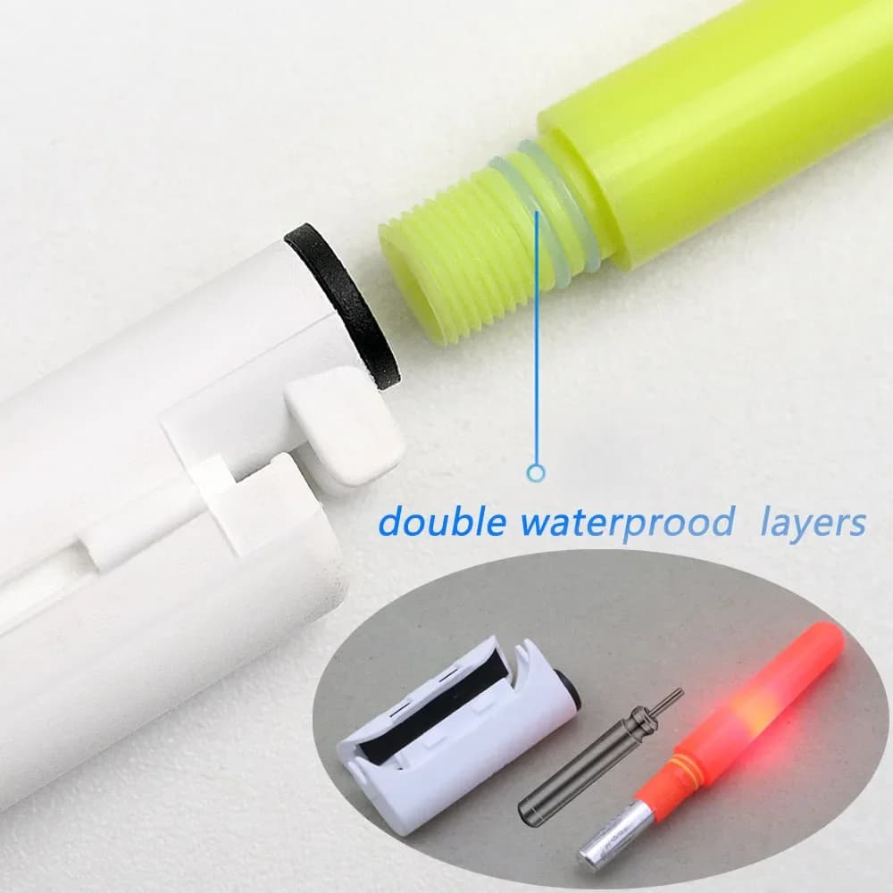 Lampe de pêche nocturne CR322 rechargeable USB - Bâton lumineux LED pour bouée et canne