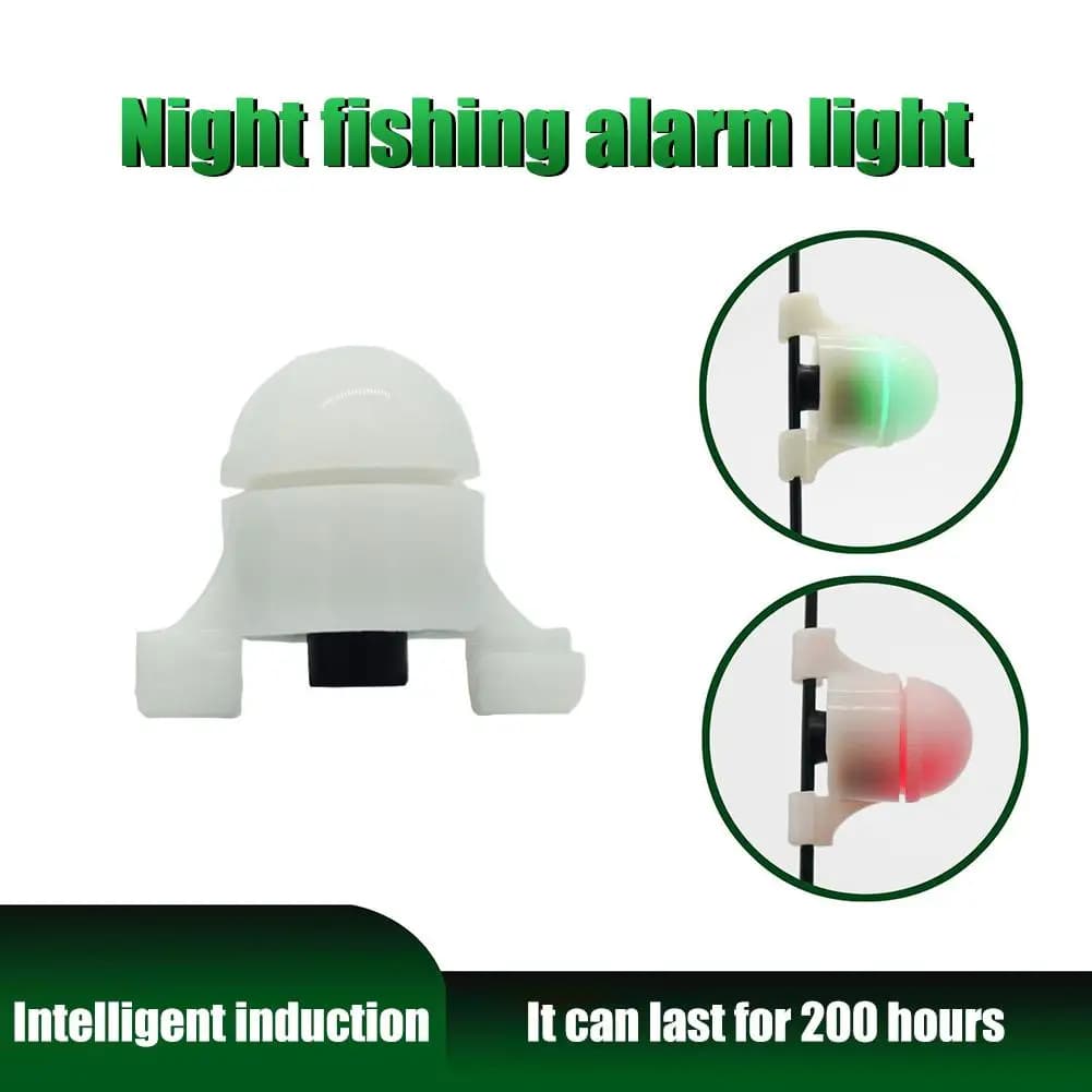 Alarme de touche lumineuse LED pour pêche nocturne - Détecteur de morsure avec clip - Signal sonore et visuel