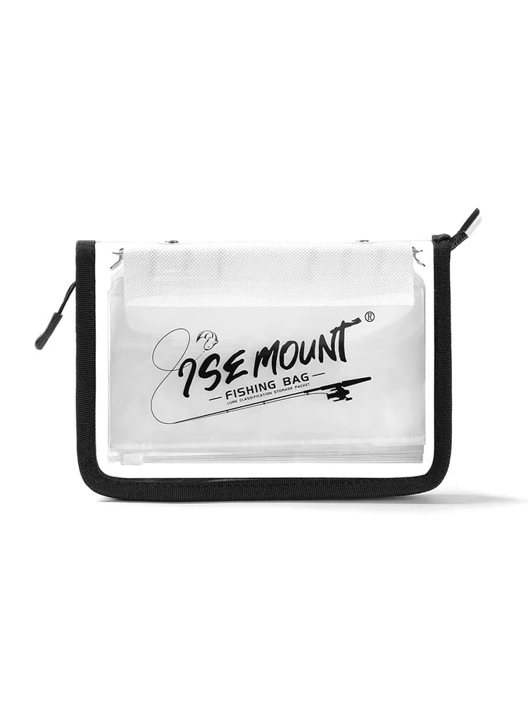 Sac leurres transparent Luya PVC compartimenté étanche rangement accessoires de pêche organisation