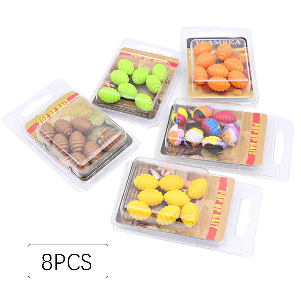 Feeder méthode 8PCS - Montage cheveu pop-up soie chrysalide haute flottabilité pour carpe