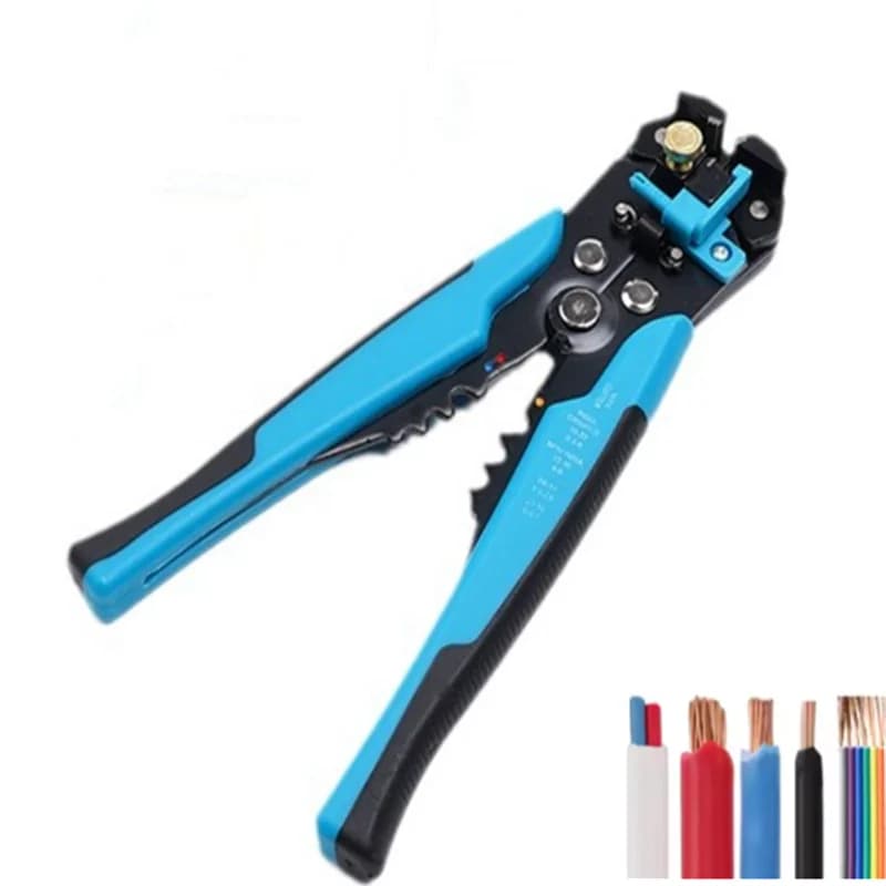Pince à dénuder automatique 8 pouces auto-réglable 24-10 AWG avec fonction coupe et sertissage