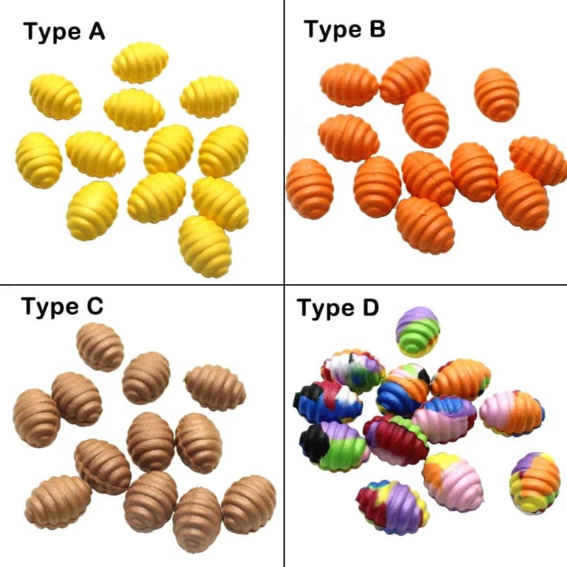12 bouillettes flottantes forme maïs artificiel - appâts pop-up pour montages carpe et pêche au feeder