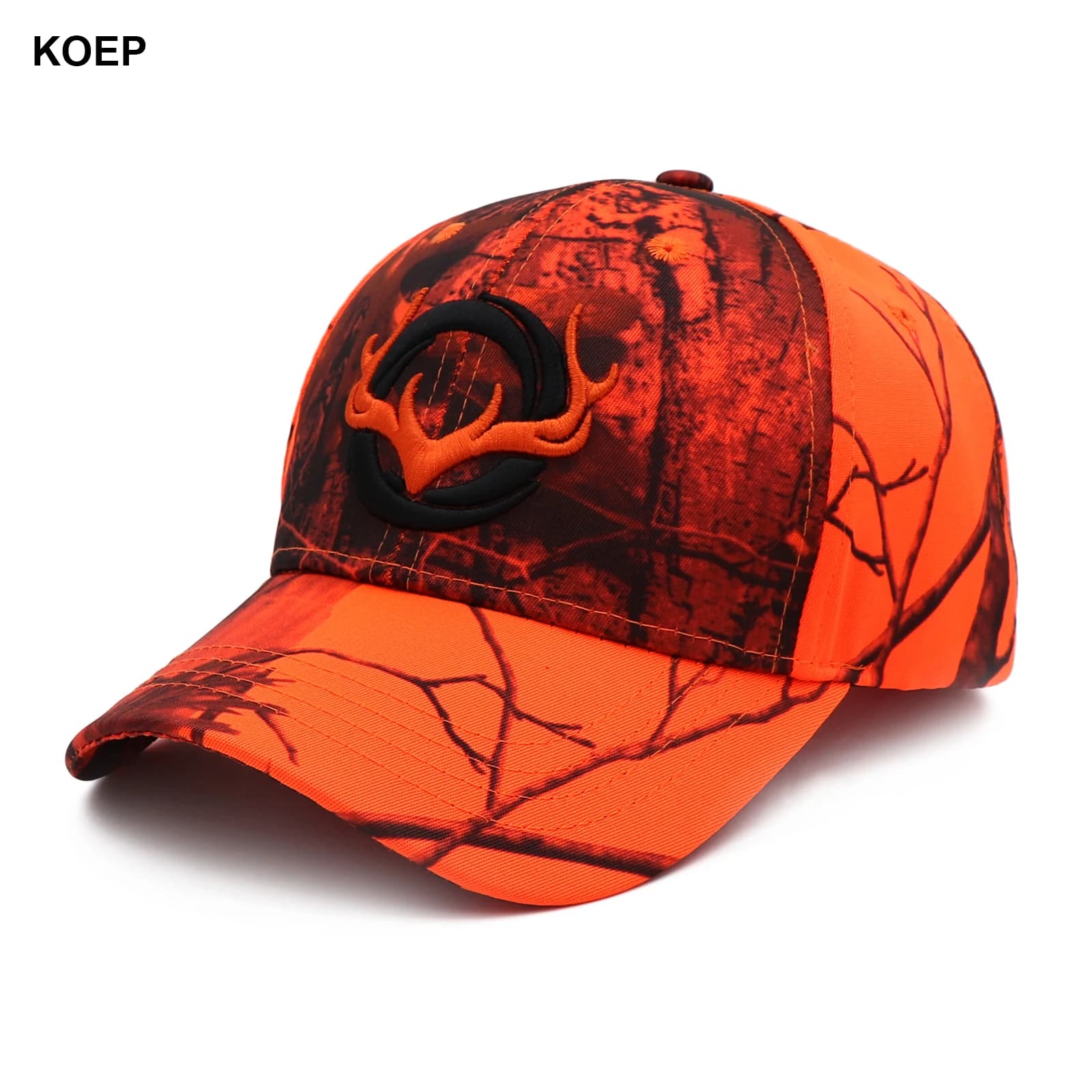 Casquette KOEP pêche camouflage 3D cerf - Baseball cap brodée homme chasse jungle outdoor nouvelle