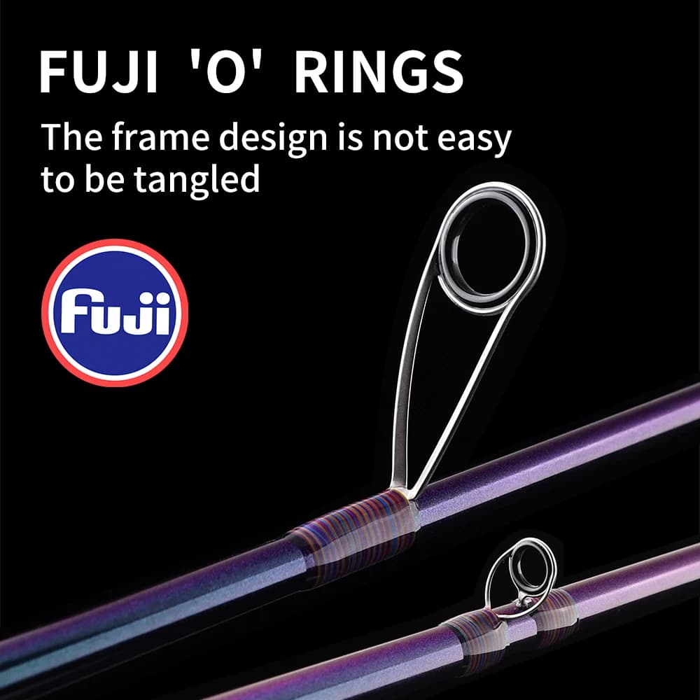 Canne voyage Fishingfans 1.55-2.43m UL à MH - Guides Fuji - Manche liège - Portable 4-5 sections