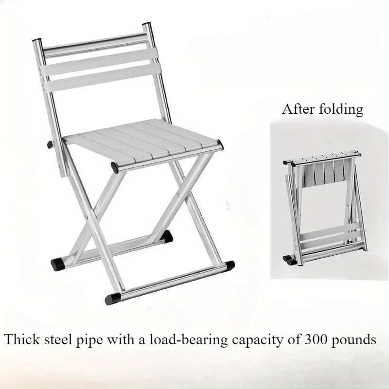 Tabouret pliant double usage pêche camping barbecue portable épais Magza extérieur