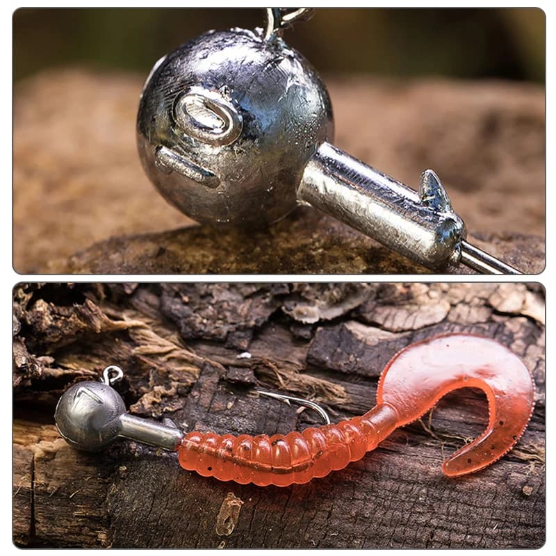 10 hameçons plombs tungstène 2g 4g 10g 14g pour pêche leurres souples et rockfish