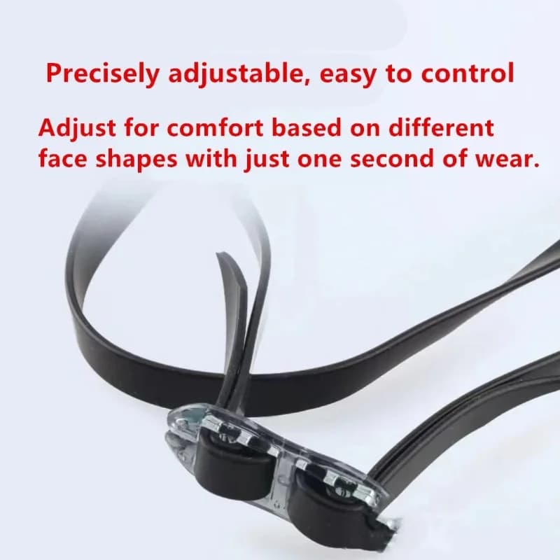 Lunettes de natation adulte HD étanches anti-buée électroplaquées cadre racing professionnel