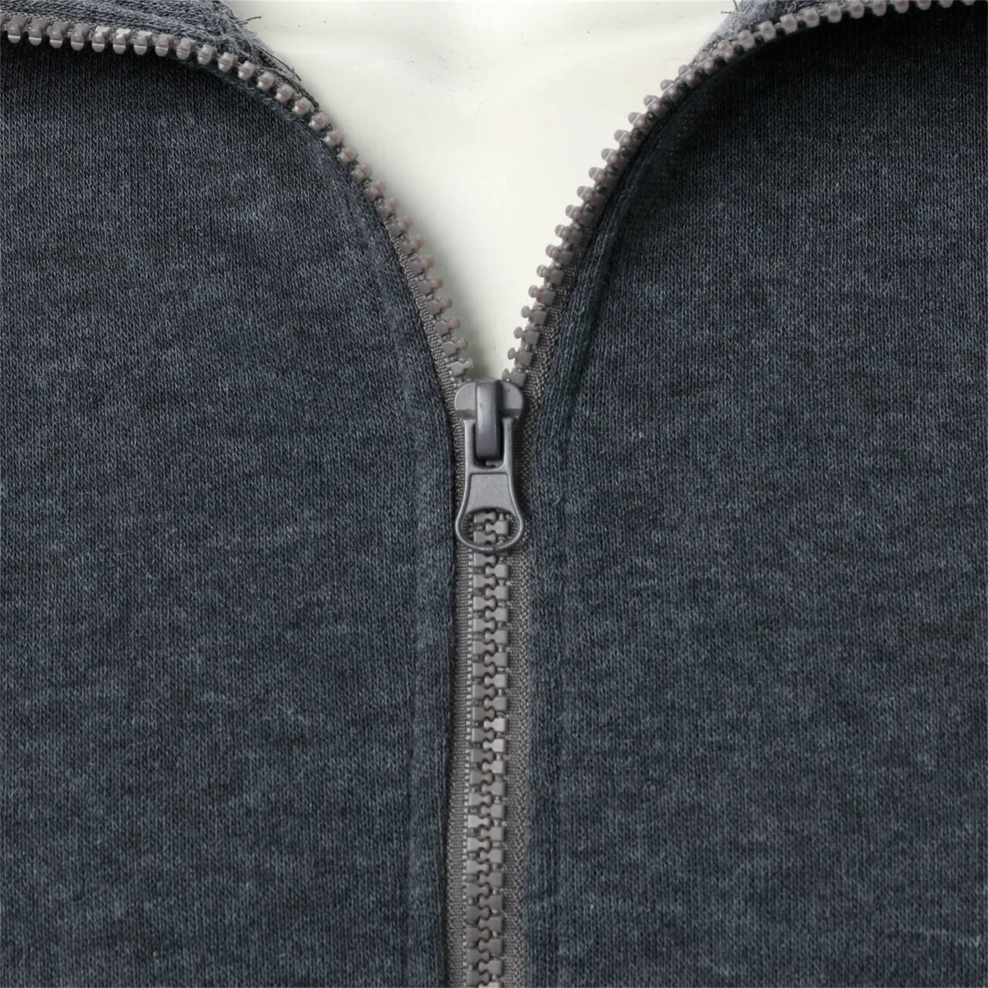 Veste casual sport homme col montant fermeture unie pêche simple élégante haut basique