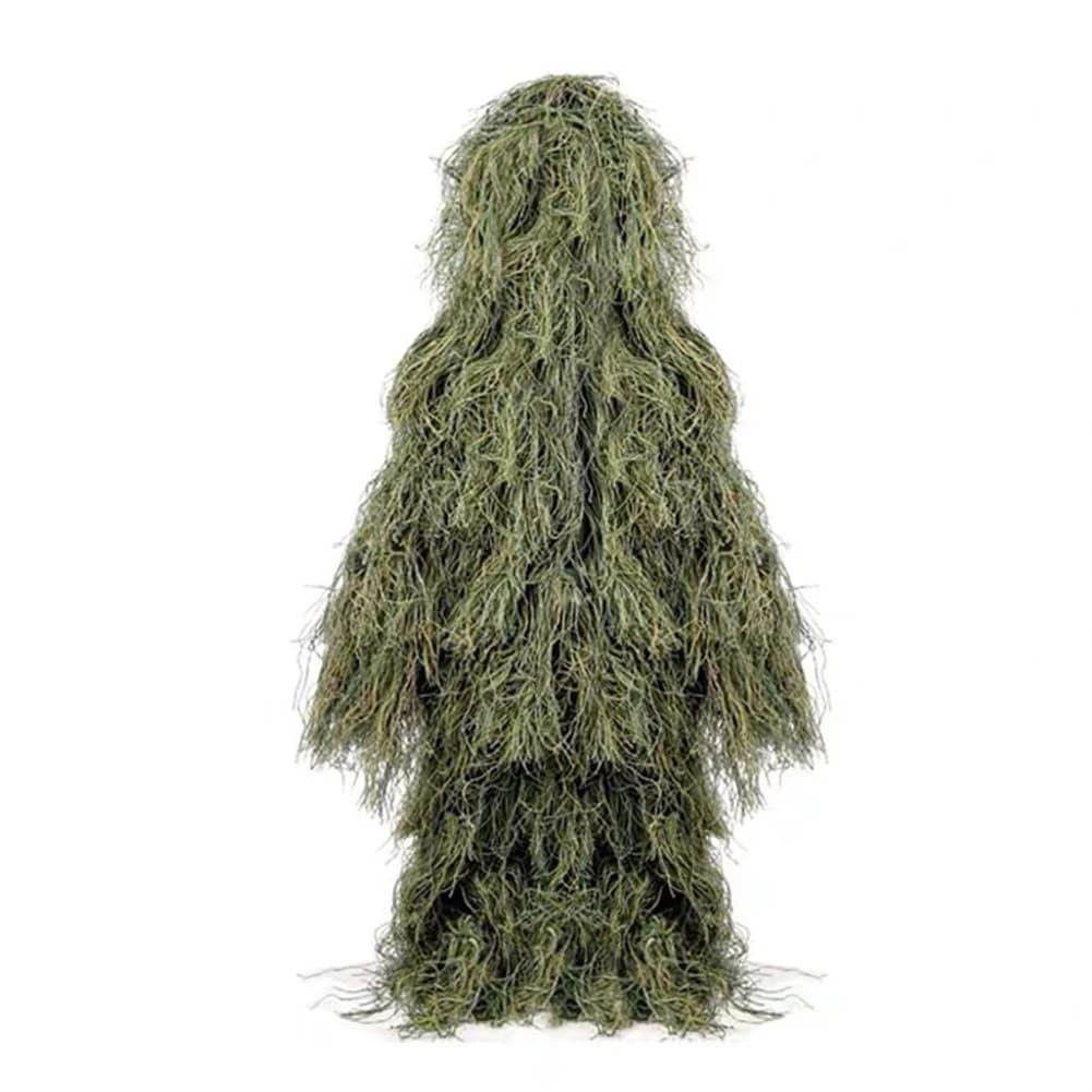Ensemble Ghillie camouflage 5 pièces avec sac - tenue bois homme femme chasse pêche extérieur