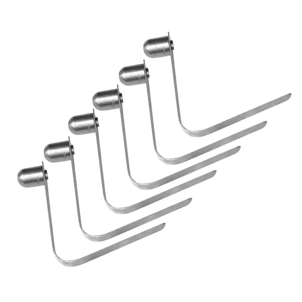 Lot 6 clips à ressort pour tente et pagaie - Attaches rapides pour tubes et poteaux de camping