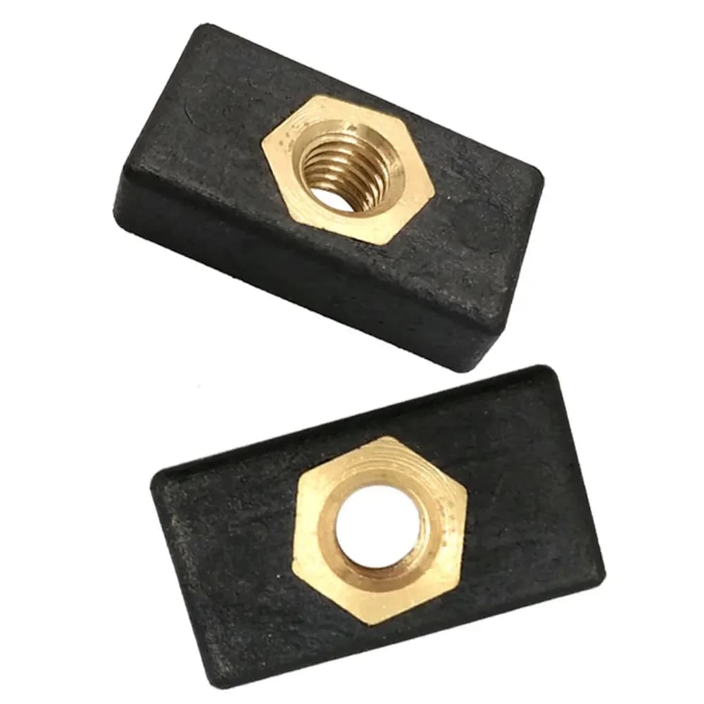 Rail coulissant pour support de canne kayak - Kit de montage latéral avec écrous glissants 2/6/8 pièces