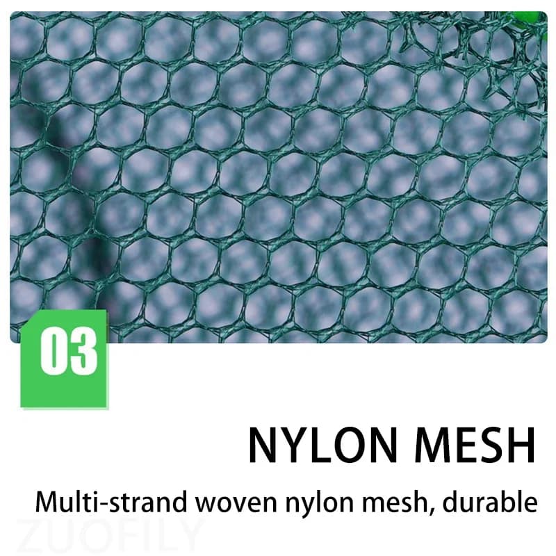 Piège à poissons et crustacés pliable en nylon - Cage filet pour écrevisses, crabes et crevettes