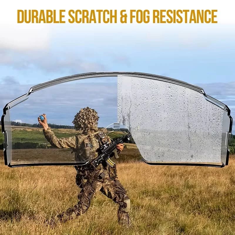 Lunettes tactiques sur verres correcteurs anti-buée pêche protection yeux sécurité extérieur