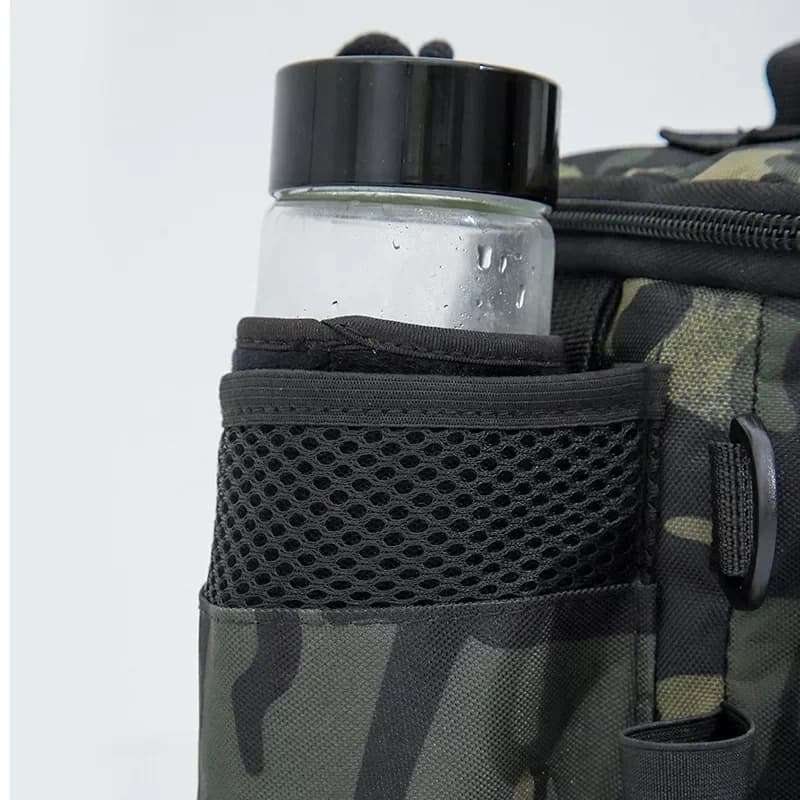 Sac multifonction pêche avec porte-canne portable - Sac à bandoulière pour sports outdoor
