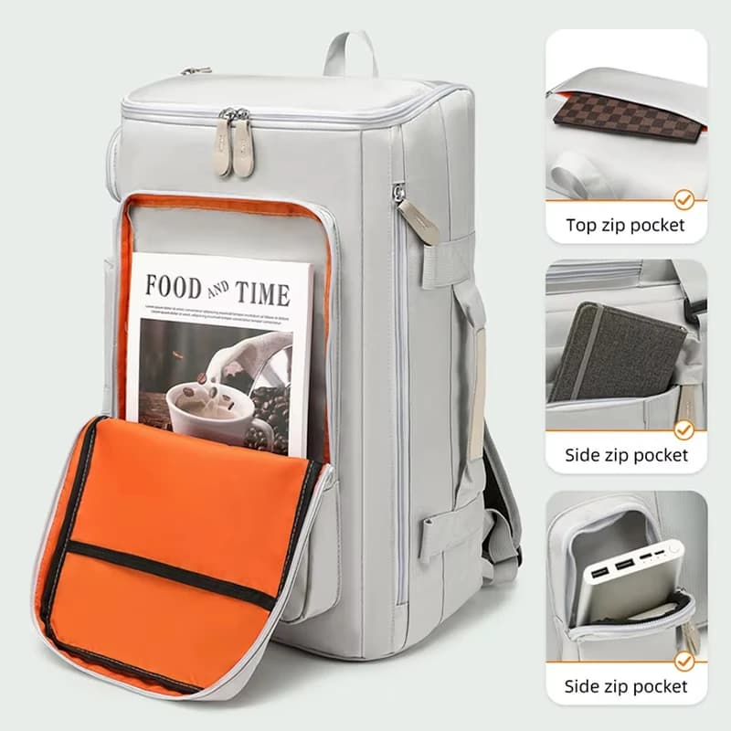Grand sac de sport voyage pêche yoga compartiment sec humide séparé sac à dos capacité XXL
