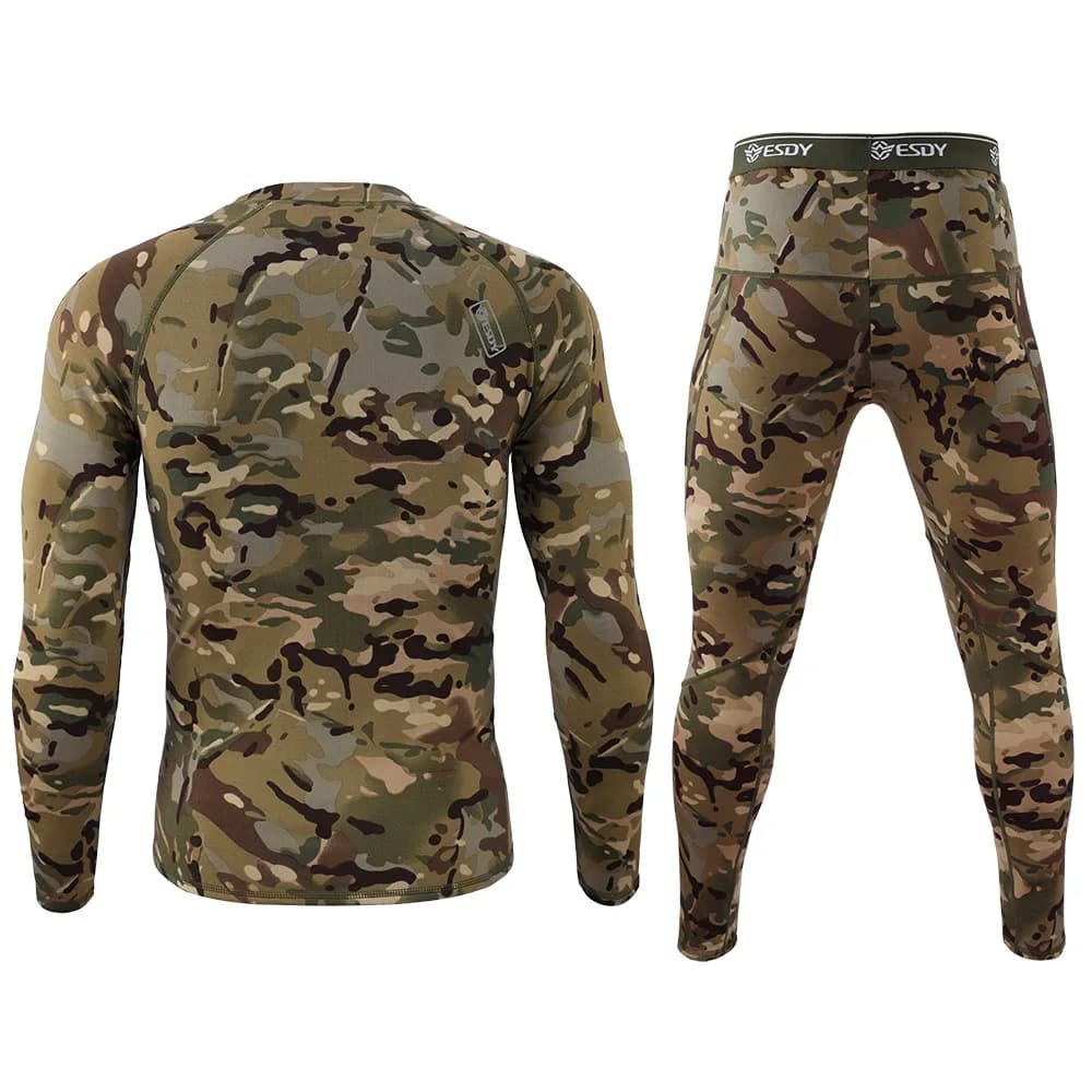 Ensemble thermique Ghillie chasse hiver polaire pêche camping randonnée montagne ajusté