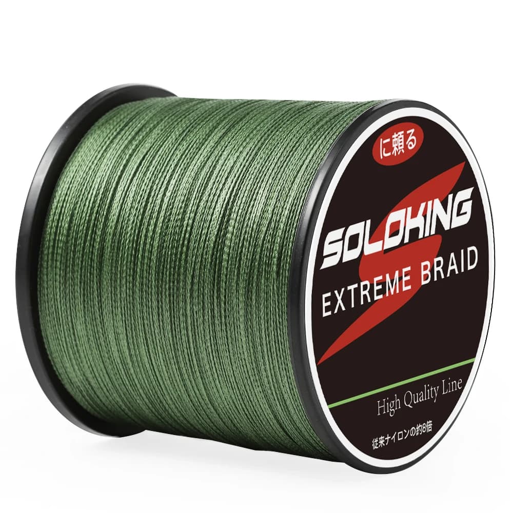 Ligne de pêche tressée japonaise PE multifilament 300m 500m 1000m haute résistance 10-80LB anti-abrasion