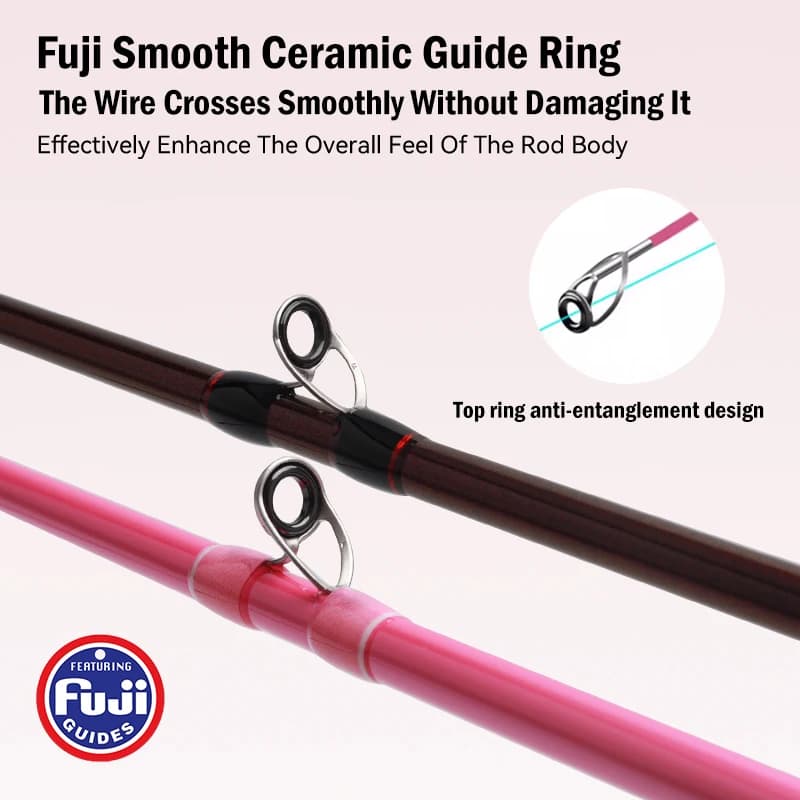 Canne à pêche LEYDUN ZORO ultra légère 3+1 pointe titane Fuji pour seiche et bateau portable