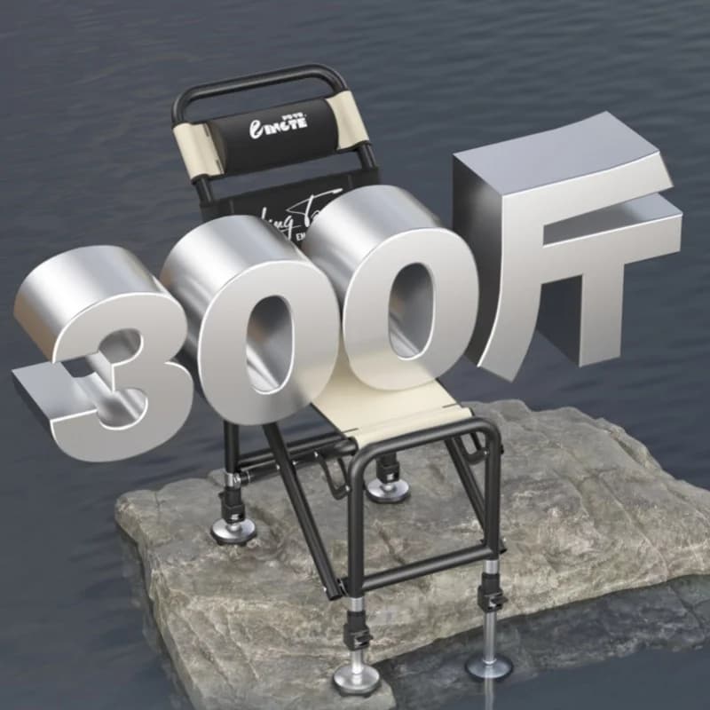 Chaise Knight pêche multifonction tout-terrain portable pliante dossier camping chasse randonnée