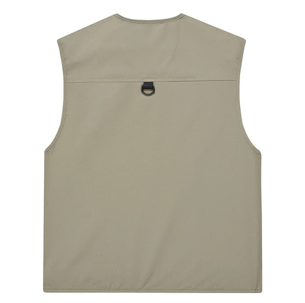 Veste légère homme à multiples poches, style décontracté et fonctionnel pour la pêche en extérieur