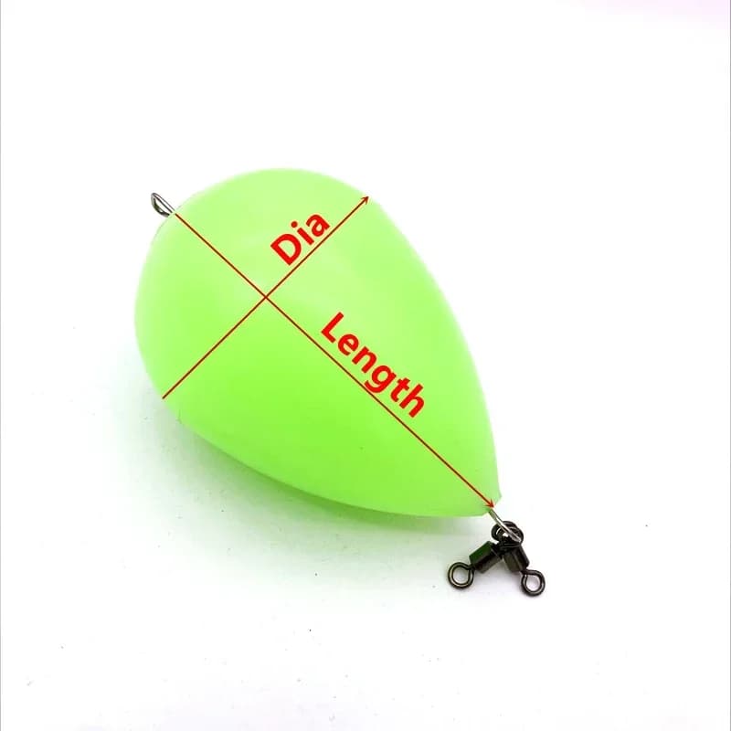 Flotteur lumineux pour pêche de nuit, aide au lancer longue distance et à la présentation des appâts