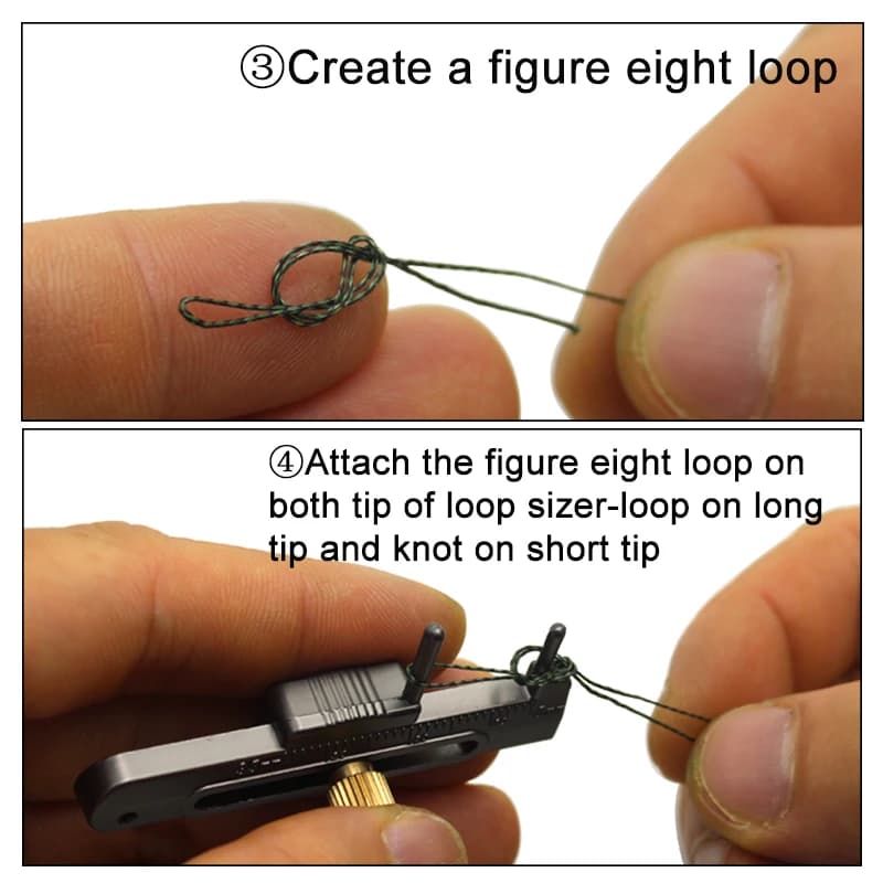 Outil nœuds pêche carpe Rigtrip réglable pour montage hair rig et boucles précises