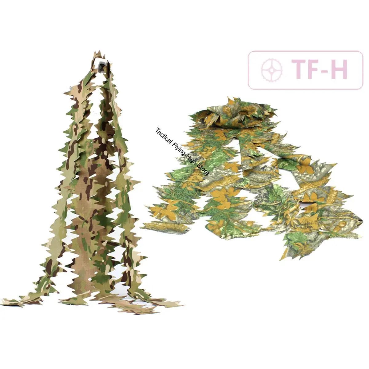 Bandelettes tissu camouflage Ghillie 1.5m pêche bricolage matériel dissimulation fait main