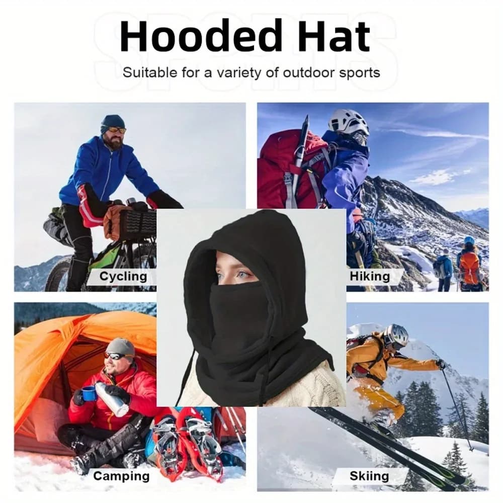 Cagoule hiver pêche ski vélo masque facial coupe-vent thermique cadeau Noël